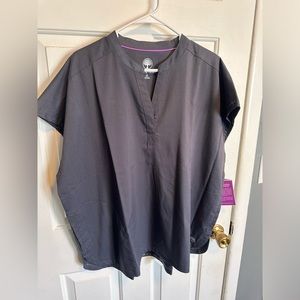Grey scrub top